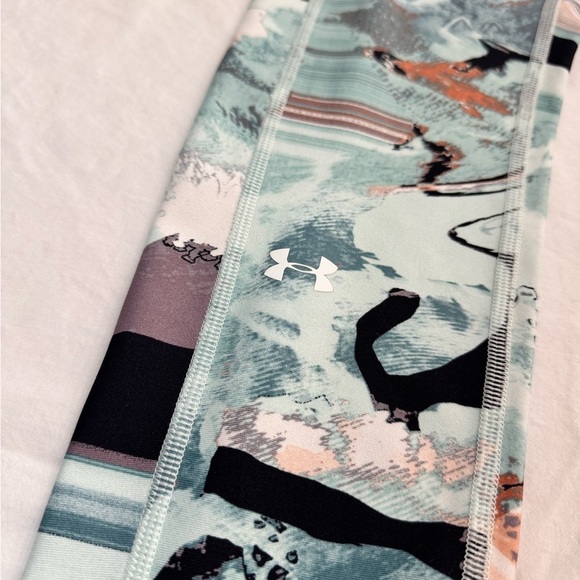 Under Armour Abstract Print Leggings - Black, Gray, Pink, Green - Picture 4 of 4